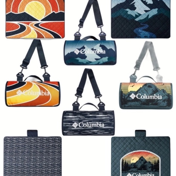 NEW Columbia Outdoor Blanket 72" x 72" Packable Waterproof Shell Multicolor - Picture 6 of 6